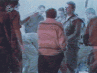 حالة ارباك امام المستشفى