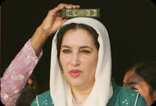 Ex-PM Bhutto arrives in Pakistan