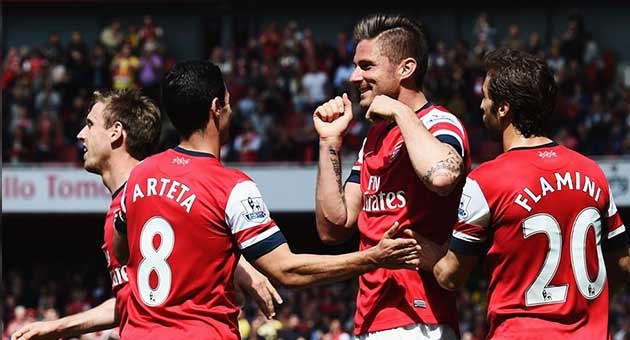 arsenal_4_5_630 الفرنسي جيرو يقود ارسنال الى الفوز على وست بروميتش