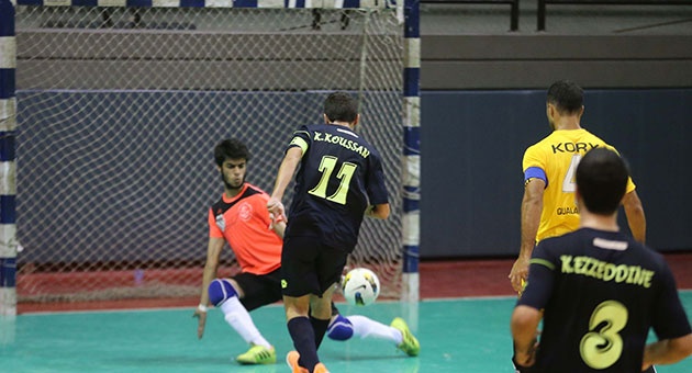 koussan_29_9_630 انتصارات لفرق الصدارة في بطولة لبنان لكرة القدم للصالات