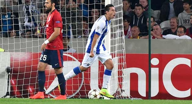 porto_21_8_630 خسارة ليل وستاندار لياج في دوري ابطال اوروبا لكرة القدم