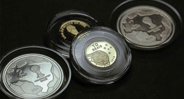 نفاذ العملات التذكرية الذهبية في البرازيل مونديال البرازيل  : نفاذ العملات التذكرية الذهبية