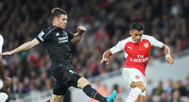 arsenal_24_8_630 تعادل ارسنال وليفربول في ختام المرحلة الثالثة من بطولة انكلترا