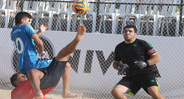 soccer_12_8_630 فوز ان للريجي والامن العام في بطولة الكرة الشاطئية