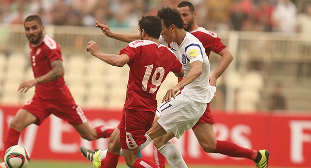 leb_kor_8_9_8_630 فوز كوريا الجنوبية على لبنان بثلاثية بيضاء