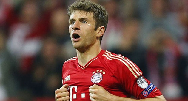 thomasmuller10_630 بايرن ميونيخ يبتعد في الصدارة ويقترب من اللقب الثالث
