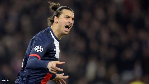 zlatanibrahimovic_21_598 ثلاثية لـ ابراهيموفيتش تمنح باريس سان جرمان الصدارة مؤقتاً