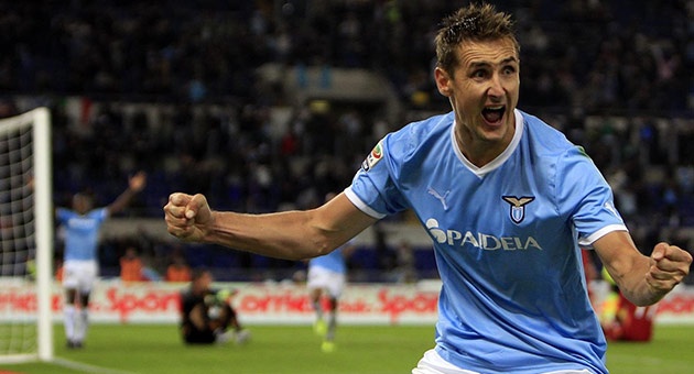 klose_25_1_630 فوز لاتسيو على ميلان 3-1 في الدوري الايطالي