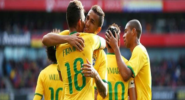 brazil_11a_630 فيرمينيو يقود البرازيل لفوز عاشر على التوالي