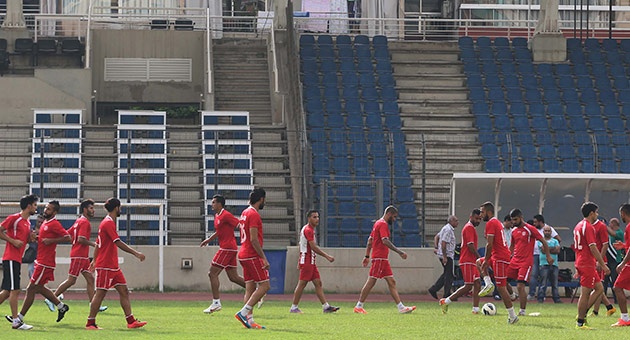 leb_3_8_4_630 بالصور :منتخب لبنان يعاود تدريباته استعداداً لمواجهة كوريا