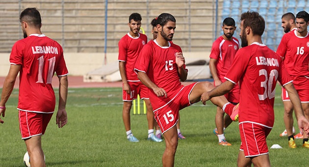 leb_3_8_8_630 بالصور :منتخب لبنان يعاود تدريباته استعداداً لمواجهة كوريا