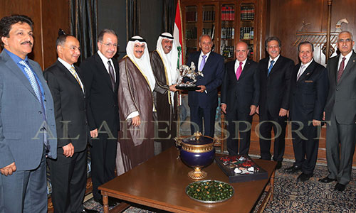 زيارة احمد الفهد الى بيروت