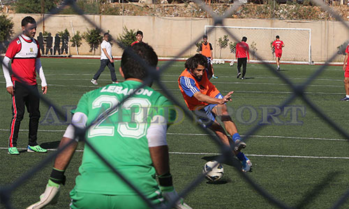 تدريبات منتخب لبنان قبل السفر الى غرب اسيا