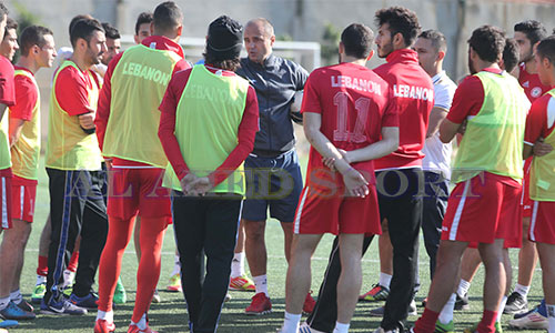 تدريبات منتخب لبنان قبل السفر الى غرب اسيا