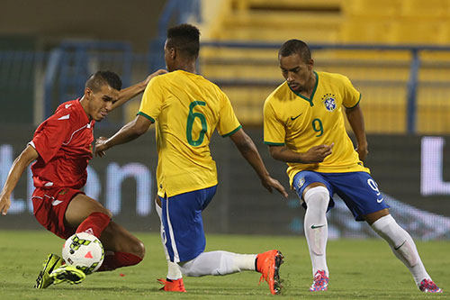 تعادل منتخب لبنان والاولمبي البرازيلي 