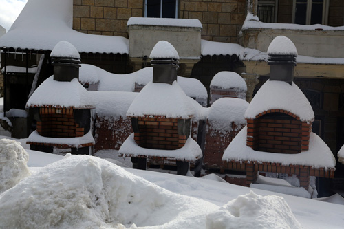 أجمل صور رسمها الثلج في جبل لبنان