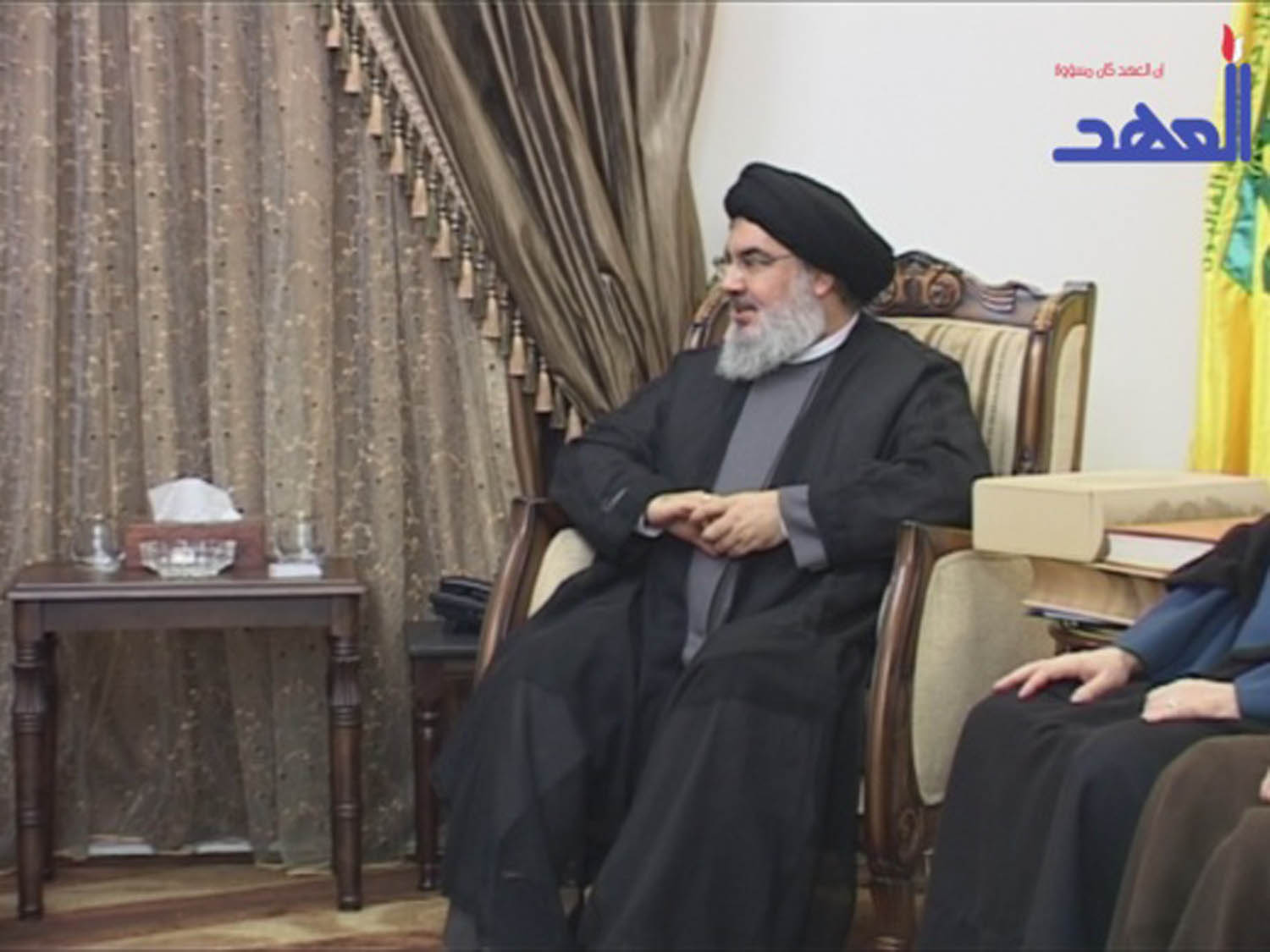 السيد نصرالله استقبل السيد جواد الشهرستاني