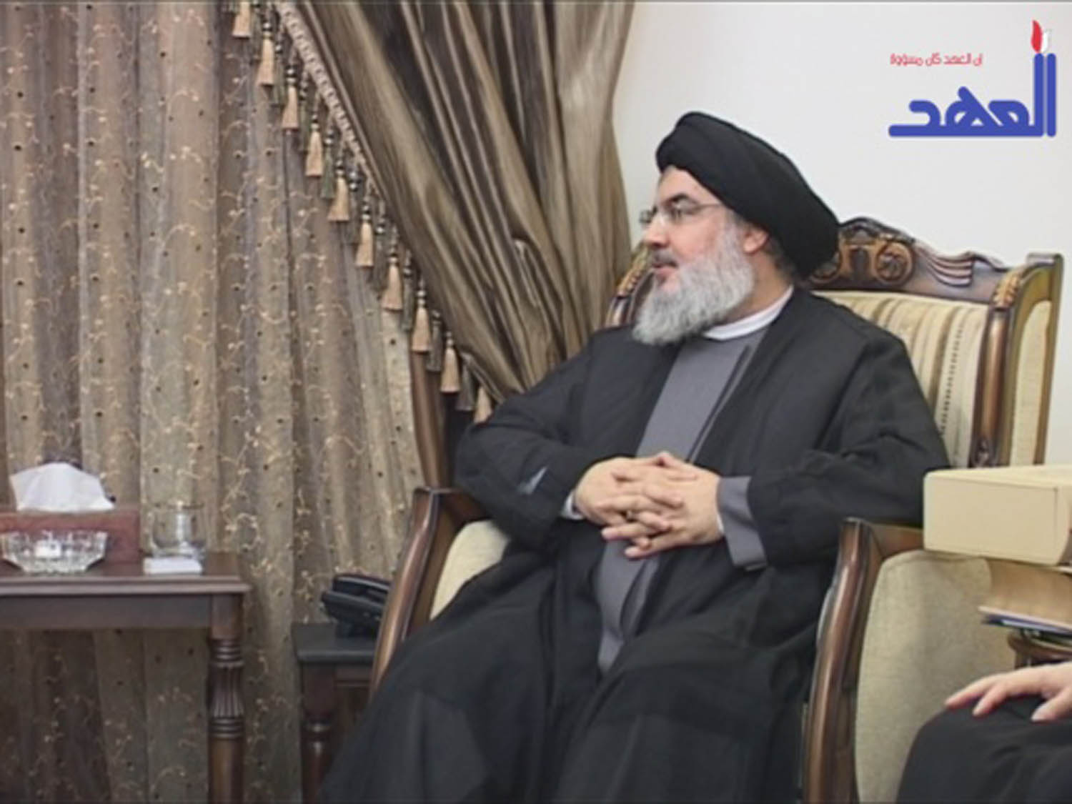 السيد نصرالله استقبل السيد جواد الشهرستاني