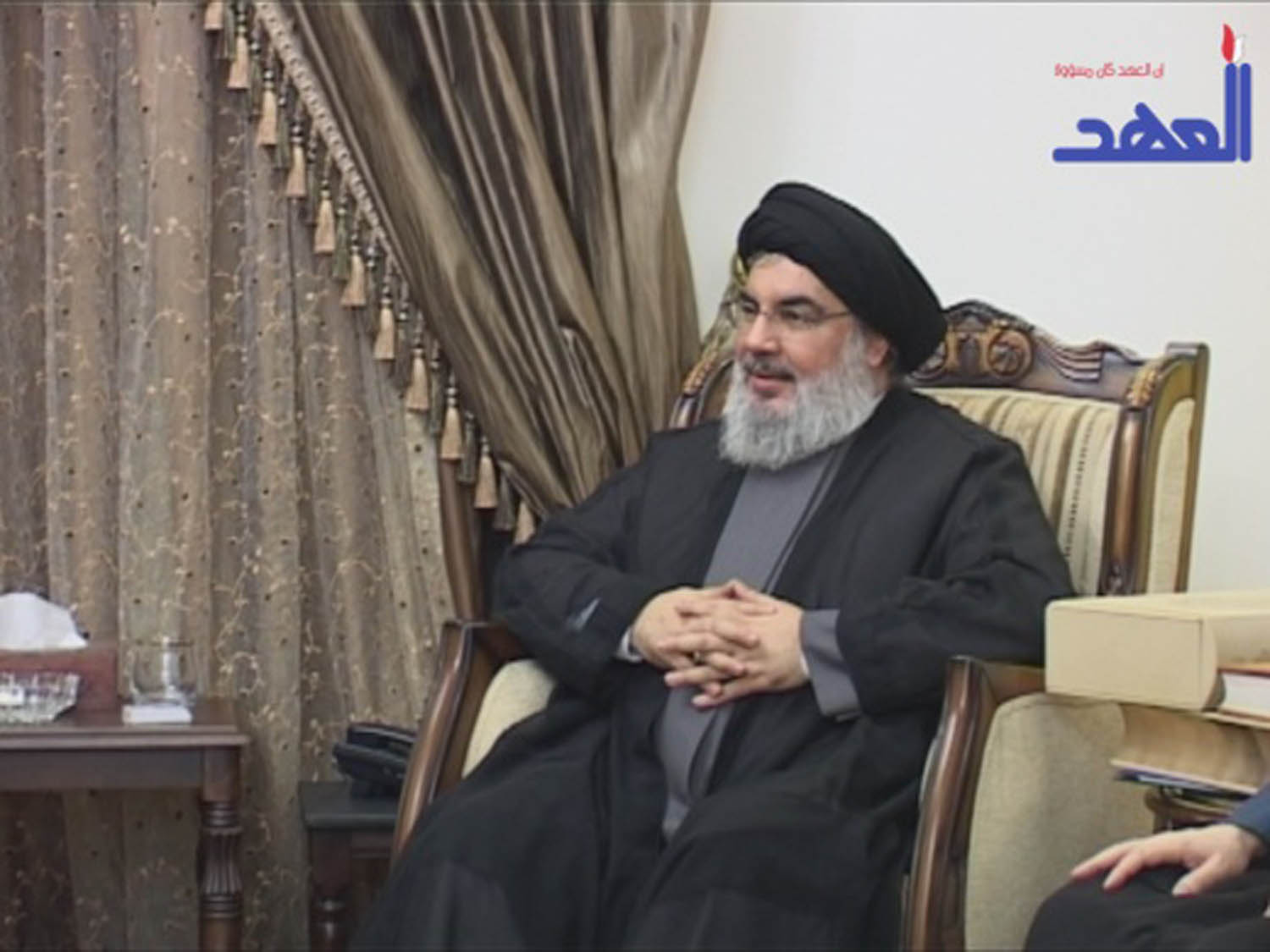 السيد نصرالله استقبل السيد جواد الشهرستاني