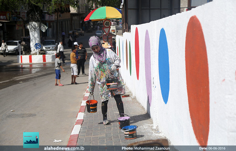الرسم على الجدارن 