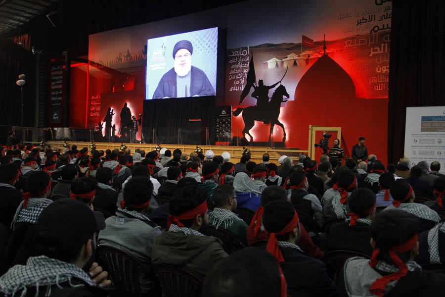 لقاء السيد نصرالله بالطلاب الجامعيين في التعبئة التربوية