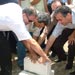 خاص الانتقاد.نت: الصندوق الكويتي يضع حجر الاساس لبناء قصر مائي في بلدة حاروف ـ مصور