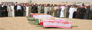خاص الانتقاد.نت: البوكمال تشيع ضحايا العدوان الأميركي