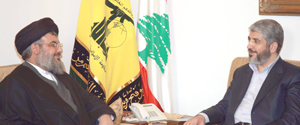خاص الانتقاد.نت: السيد نصرالله استقبل مشعل والوفد المرافق ـ مصور