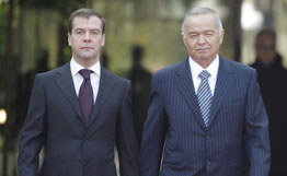 مدفيديف يدعو لتوسيع التعاون بين روسيا وأوزبكستان

