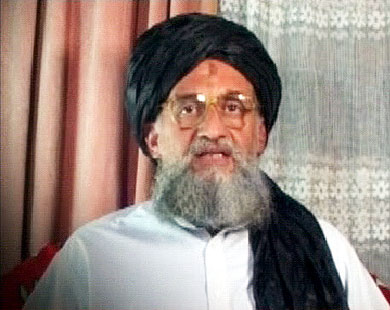 الظواهري ينتقد موقف أوباما تجاه الحرب على غزة