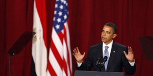 اوباما يخاطب المسلمين من القاهرة: المصلحة الاميركية أولاً.. وأخيراً