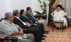 آية الله فضل الله:استقبل وفد "الفصائل الفلسطينيّة" الّذي شكره على فتواه بتحريم التّطبيع مع العدوّ