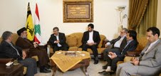السيد نصرالله استقبل وزير الطاقة الايراني 