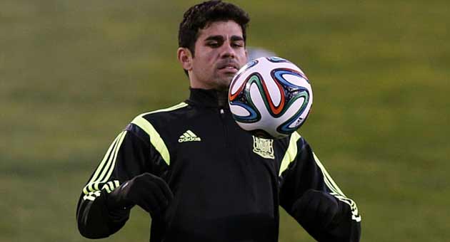 كوستا يشارك في تمارين منتخب اسبانيا