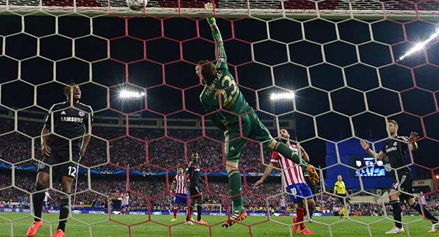 دوري الابطال : تعادل سلبي بين اتلتيكو مدريد وتشلسي