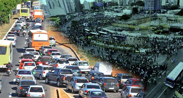 مونديال 2014 : زحمة السير تسجل رقماً قياسياً في ساو باولو