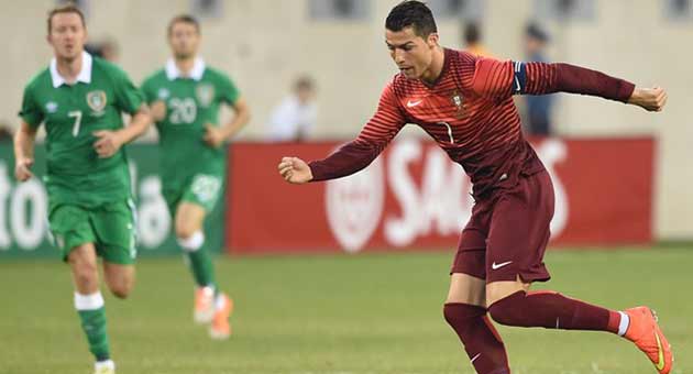 فوز كبير للبرتغال على آيرلندا بمشاركة رونالدو