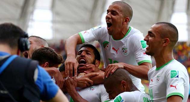 رباعية تاريخية للمنتخب العربي الجزائري في مرمى الكوري