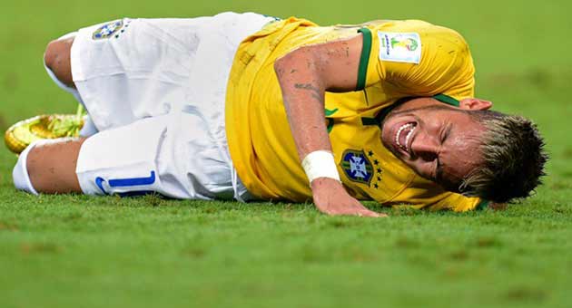 الاصابة تحرم نيمار من مونديال البرازيل