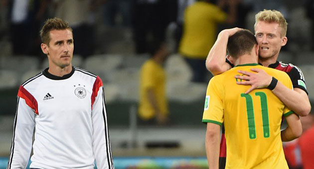 المانيا تُلحق بالبرازيل خسارة تاريخية 7-1