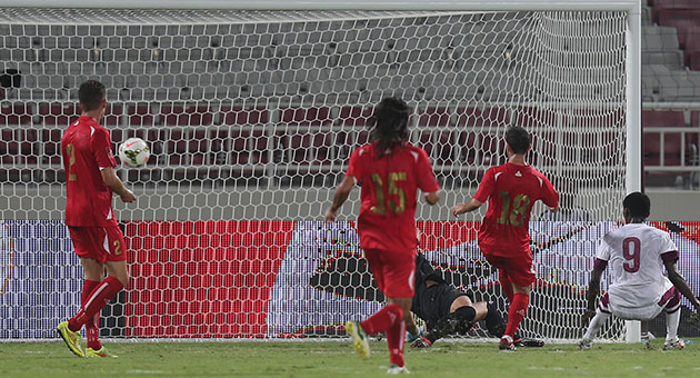 خامسية نظيفة للمنتخب القطري امام نظيره اللبناني