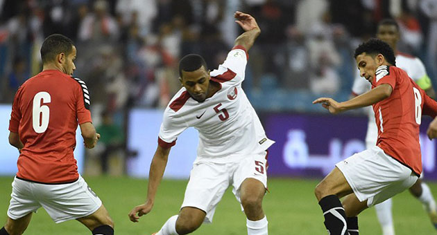 التعادل السلبي يسيطر على لقاء قطر واليمن في خليجي 22