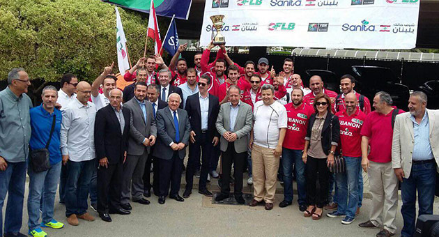 استقبال حاشد لأبطال لـ منتخب لبنان بطل غرب آسيا لكرة السلة