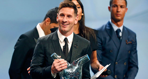 ميسي افضل لاعب في اوروبا للعام 2015