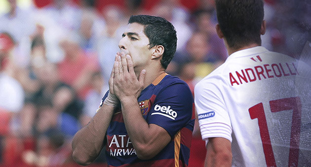 بالفيديو : فوز اول لاشبيلية على برشلونة منذ 2007