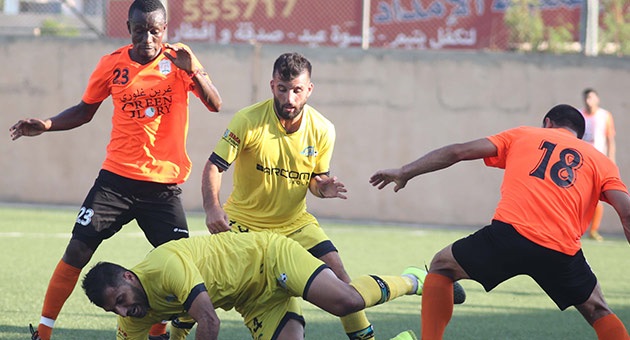 الانصار يُنزل الخسارة الاولى بفريق النبي شيت