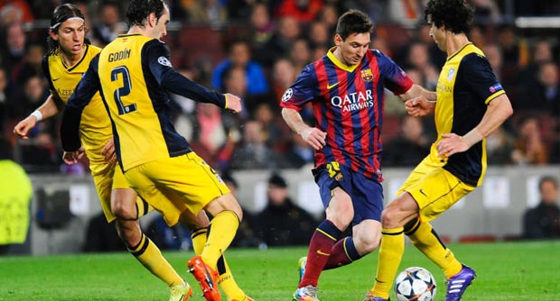 اتلاتيكو مدريد يتساوى مع البرشا