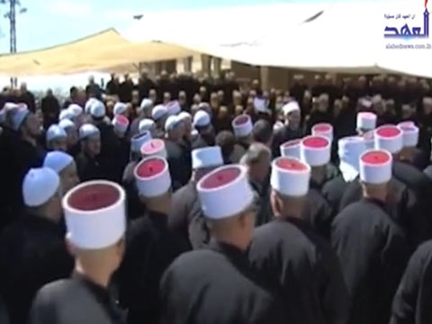 مدينة حاصبيا تشيع الشيخ سلمان الحرفاني