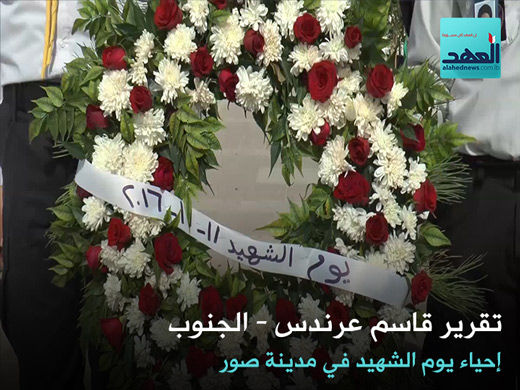 إحياء يوم الشهيد في مدينة صور - قاسم عرندس - 11-11-2016