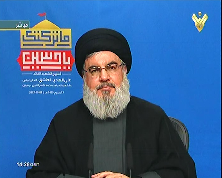 كلمة سماحة السيد حسن نصر الله في ذكرى أسبوع الشهيدين القائد المجاهد علي الهادي العاشق والمجاهد محمد حسن ناصر الدين